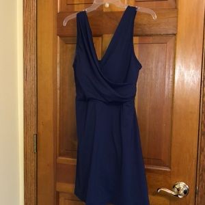 Lands End Long Tummy Control Swim Dress Size 10